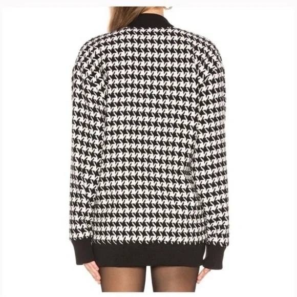 Oversized Houndstooth Bomber L'Academie Sophia Jacket SOLD OUT ON REVOLVE Small - Picture 3 of 13